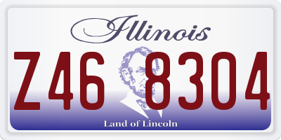 IL license plate Z468304