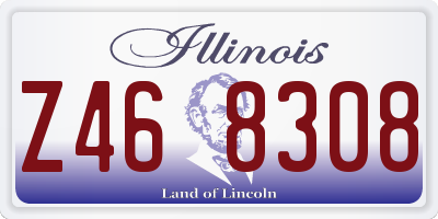 IL license plate Z468308