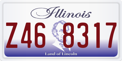 IL license plate Z468317