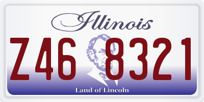 IL license plate Z468321