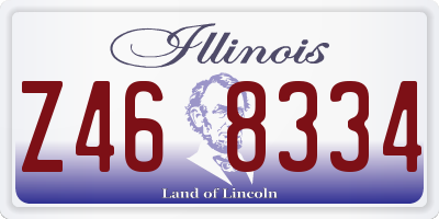 IL license plate Z468334