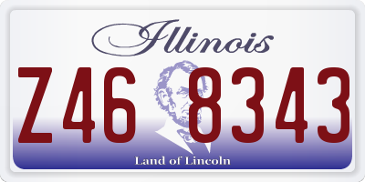 IL license plate Z468343