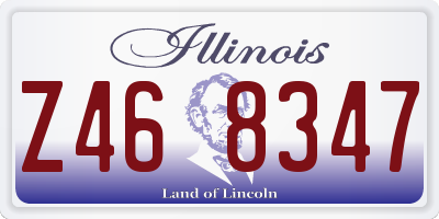 IL license plate Z468347