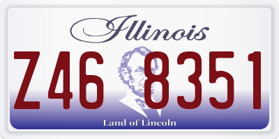 IL license plate Z468351