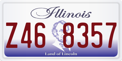 IL license plate Z468357