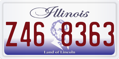 IL license plate Z468363