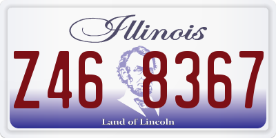 IL license plate Z468367