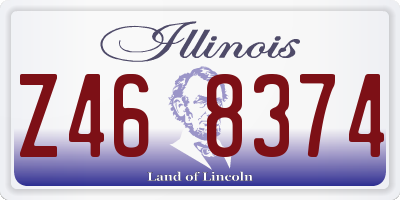 IL license plate Z468374