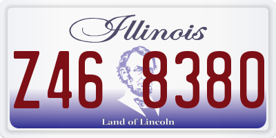 IL license plate Z468380