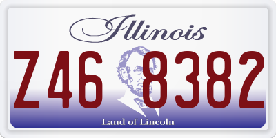 IL license plate Z468382