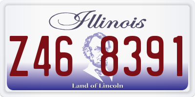 IL license plate Z468391