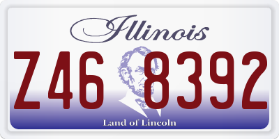 IL license plate Z468392