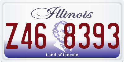 IL license plate Z468393