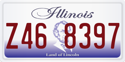IL license plate Z468397
