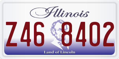 IL license plate Z468402
