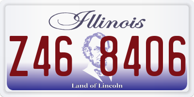 IL license plate Z468406