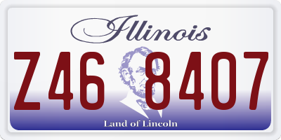 IL license plate Z468407