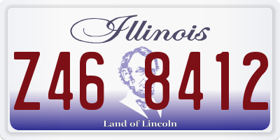 IL license plate Z468412