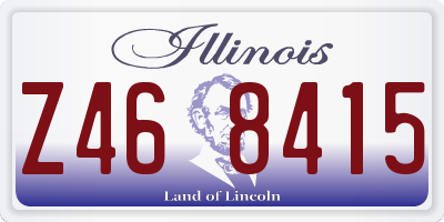 IL license plate Z468415