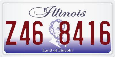 IL license plate Z468416