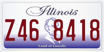 IL license plate Z468418