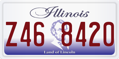 IL license plate Z468420