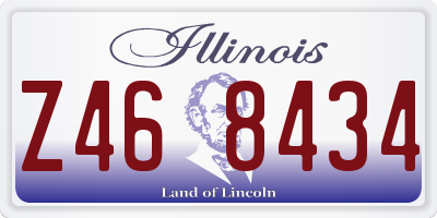 IL license plate Z468434
