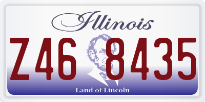 IL license plate Z468435