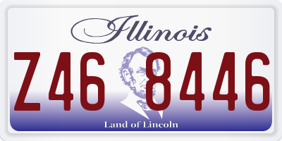 IL license plate Z468446