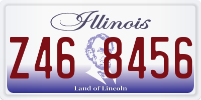 IL license plate Z468456