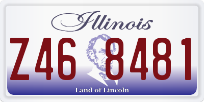 IL license plate Z468481