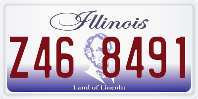 IL license plate Z468491