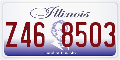 IL license plate Z468503