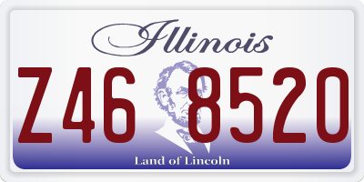 IL license plate Z468520