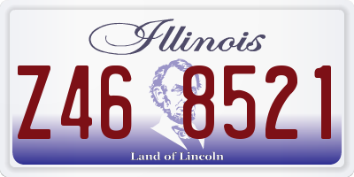 IL license plate Z468521