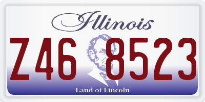 IL license plate Z468523