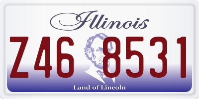 IL license plate Z468531