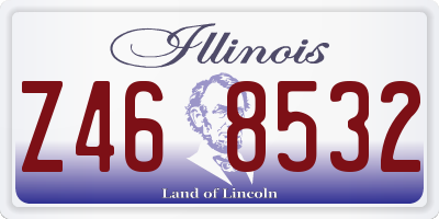 IL license plate Z468532