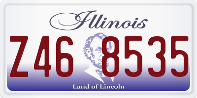 IL license plate Z468535