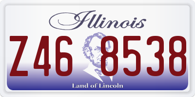 IL license plate Z468538