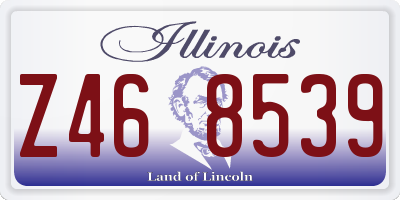 IL license plate Z468539