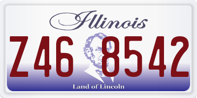 IL license plate Z468542