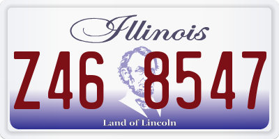 IL license plate Z468547