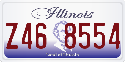 IL license plate Z468554