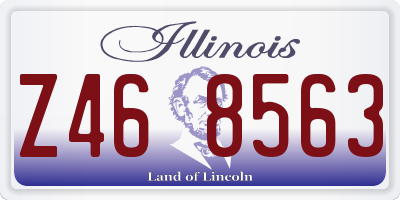 IL license plate Z468563
