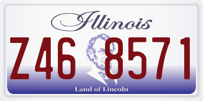 IL license plate Z468571