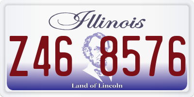 IL license plate Z468576
