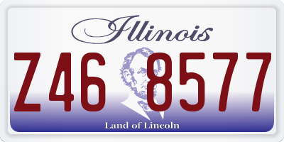 IL license plate Z468577