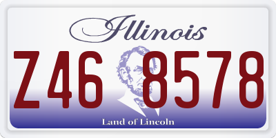 IL license plate Z468578