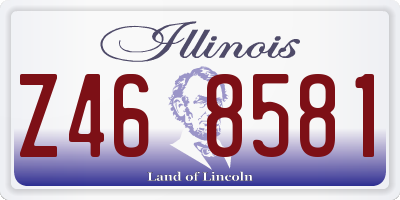 IL license plate Z468581